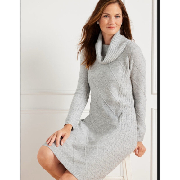 Women's Talbots Sweater Dress Size S Gray - Picture 1 of 6